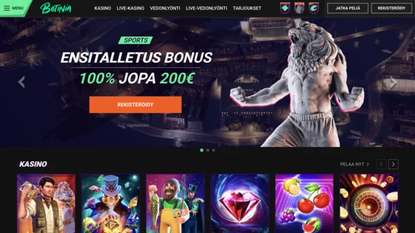 Betinia Homepage